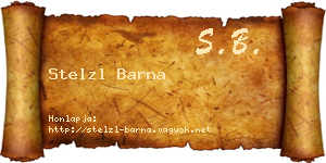 Stelzl Barna névjegykártya